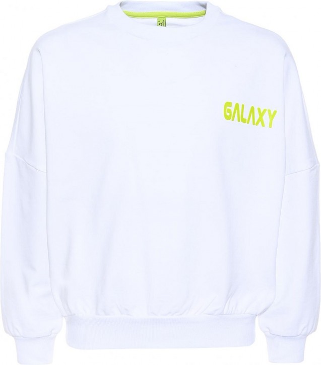 Blue Effect Mädchen Sweat-Shirt GALAXY schneeweiß Blue Effect Mädchen Sweat-Shirt GALAXY schneeweiß