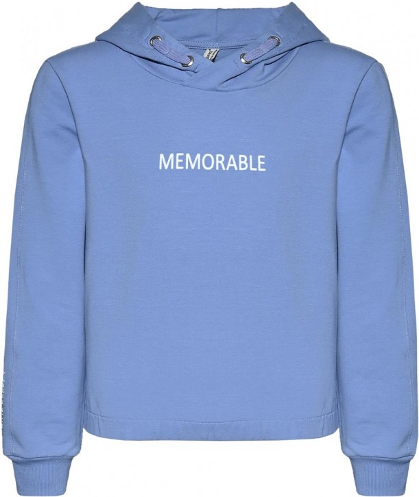 Blue Effect Mädchen Boxy Kapuzen-Sweat-Shirt / Hoodie MEMORABLE himmelblau