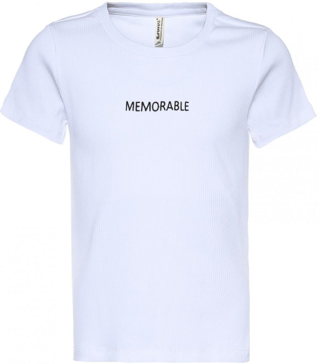 Blue Effect Mädchen geripptes T-Shirt MEMORABLE schneeweiß Blue Effect Mädchen geripptes T-Shirt MEMORABLE schneeweiß
