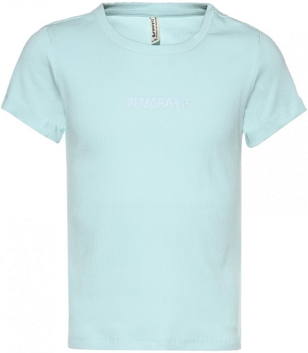 Blue Effect Mädchen geripptes T-Shirt MEMORABLE mint Blue Effect Mädchen geripptes T-Shirt MEMORABLE mint