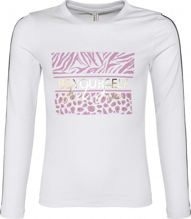Blue Effect Mädchen Langarm-Shirt/Longsleeve BE YOURSELF weiß Blue Effect Mädchen Langarm-Shirt/Longsleeve BE YOURSELF weiß