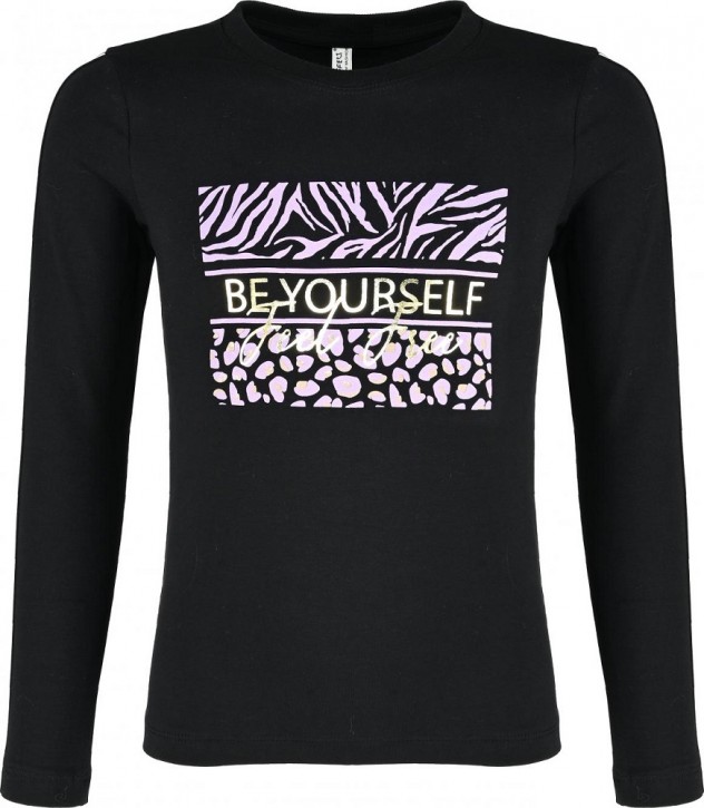 Blue Effect Mädchen Langarm-Shirt/Longsleeve BE YOURSELF schwarz Blue Effect Mädchen Langarm-Shirt/Longsleeve BE YOURSELF schwarz