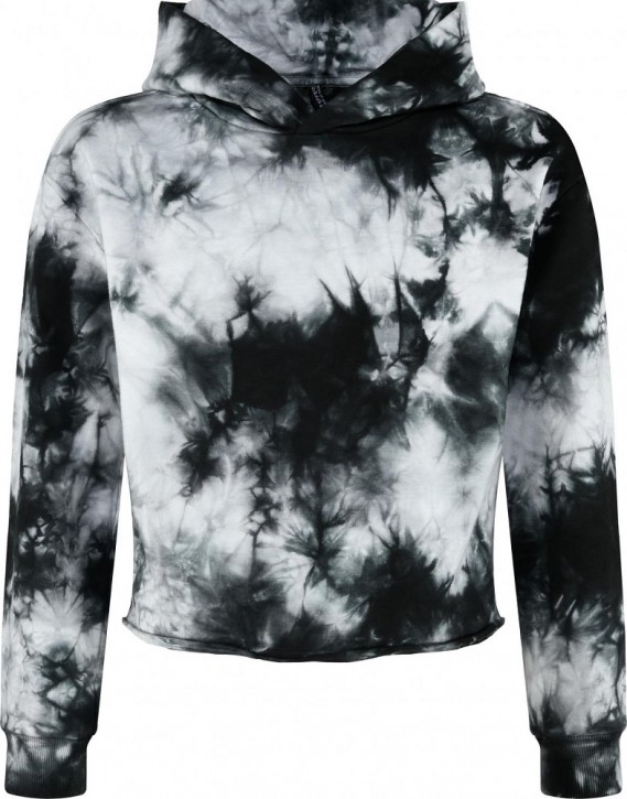 Blue Effect Mädchen Boxy Kapuzen-Sweat-Shirt / Hoodie schwarz batik Blue Effect Mädchen Boxy Kapuzen-Sweat-Shirt / Hoodie schwarz batik