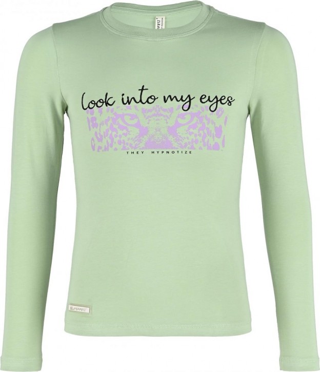 Blue Effect Mädchen Langarm-Shirt/Longsleeve LOOK INTO MY EYES moos Blue Effect Mädchen Langarm-Shirt/Longsleeve LOOK INTO MY EYES moos