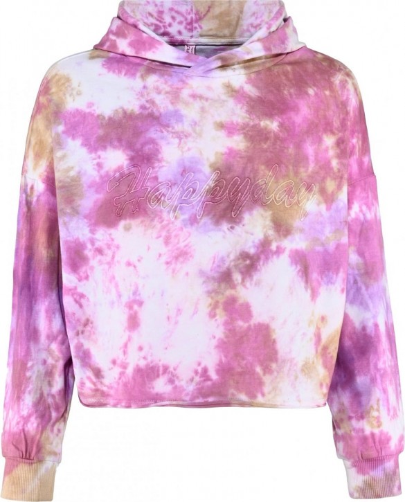 Blue Effect Mädchen Boxy Kapuzen-Sweat-Shirt / Hoodie HAPPYDAY Batik pink beige Blue Effect Mädchen Boxy Kapuzen-Sweat-Shirt / Hoodie HAPPYDAY Batik pink beige