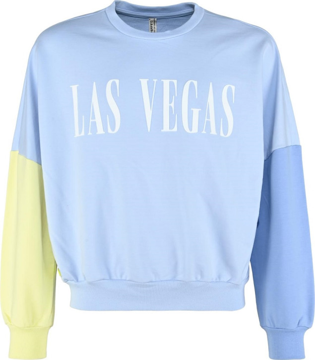 Blue Effect Mädchen Sweat-Shirt LAS VEGAS Colorblock soft blau Blue Effect Mädchen Sweat-Shirt LAS VEGAS Colorblock soft blau