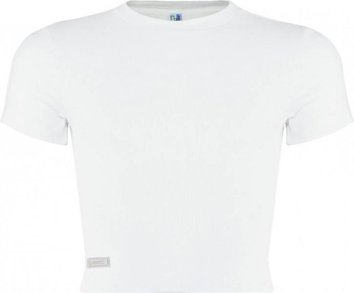 Blue Effect Mädchen geripptes Crop T-Shirt schneeweiß Blue Effect Mädchen geripptes Crop T-Shirt schneeweiß