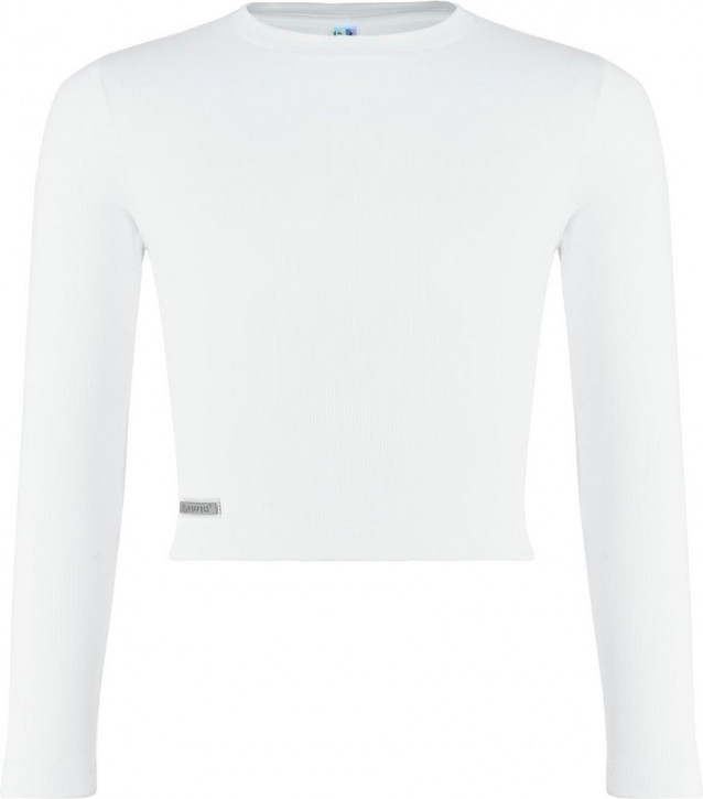 Blue Effect Mädchen geripptes Boxy Langarm-Shirt schneeweiß Blue Effect Mädchen geripptes Boxy Langarm-Shirt schneeweiß