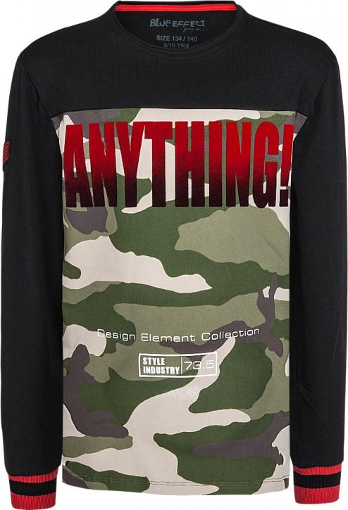 Blue Effect Jungen Langarm-Shirt/Longsleeve ANYTHING camouflage Blue Effect Jungen Langarm-Shirt/Longsleeve ANYTHING camouflage