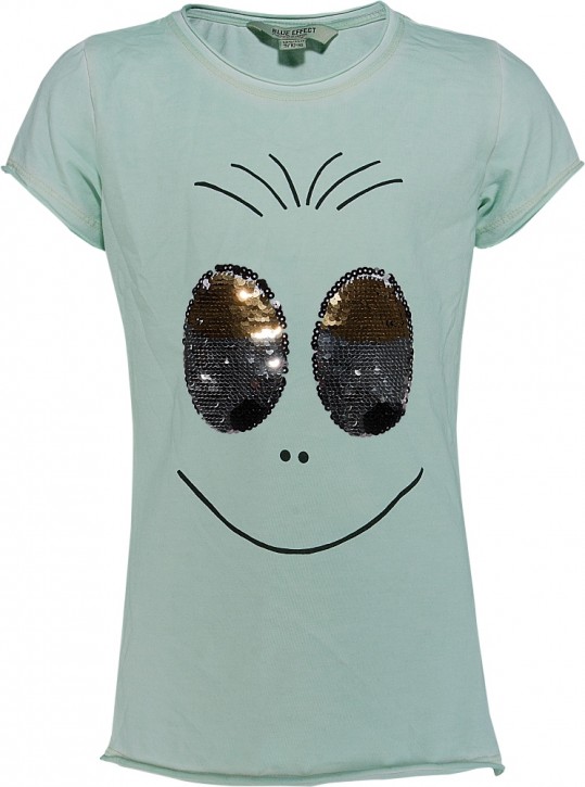 Blue Effect Mädchen T-Shirt Wendepailletten AUGEN mint Blue Effect Mädchen T-Shirt Wendepailletten AUGEN mint