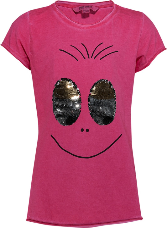Blue Effect Mädchen T-Shirt Wendepailletten AUGEN pinky Blue Effect Mädchen T-Shirt Wendepailletten AUGEN pinky