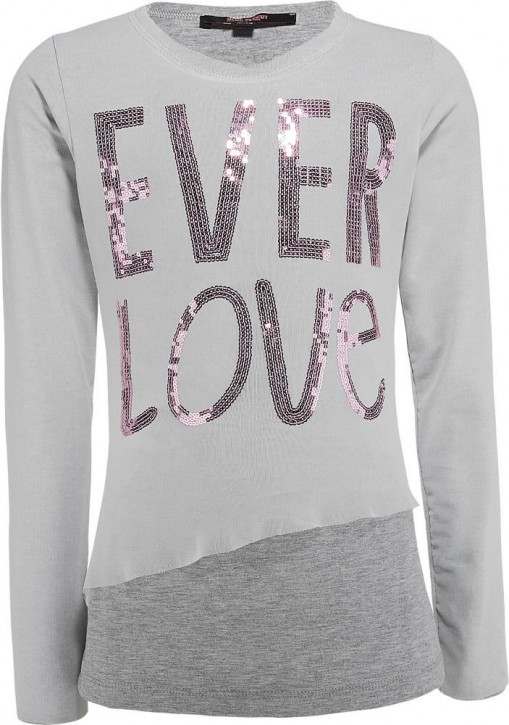 Blue Effect Mädchen Langarm-Shirt EVER LOVE grau melange Blue Effect Mädchen Langarm-Shirt EVER LOVE grau melange