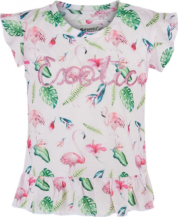 Blue Effect Mädchen T-Shirt FLAMINGO EXOTIC Blue Effect Mädchen T-Shirt FLAMINGO EXOTIC