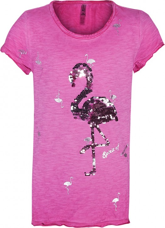 Blue Effect Mädchen T-Shirt Wendepailletten FLAMINGO pink Blue Effect Mädchen T-Shirt Wendepailletten FLAMINGO pink