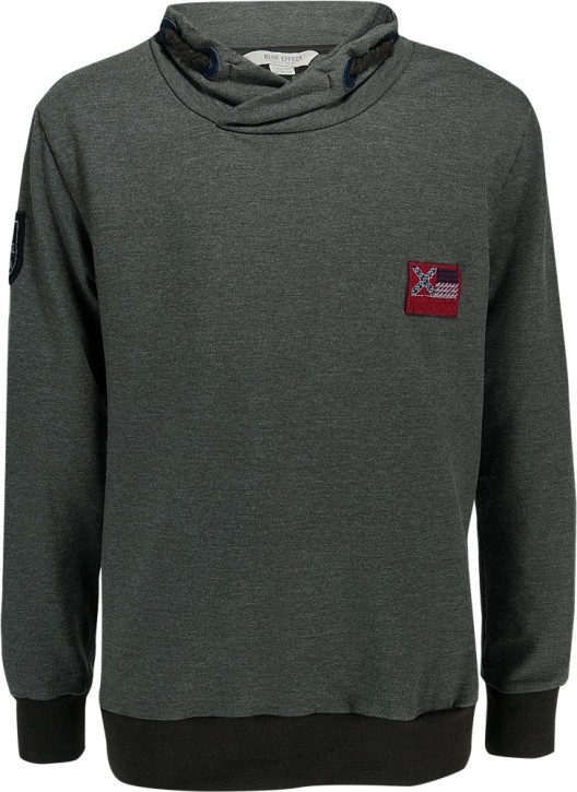 Blue Effect Schalkragen-Shirt / Sweat-Shirt dunkeloliv Blue Effect Schalkragen-Shirt / Sweat-Shirt dunkeloliv