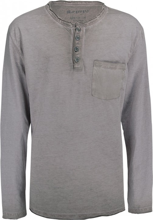 Blue Effect Langarm-Shirt/Longsleeve mit Knopfleiste schlamm Blue Effect Langarm-Shirt/Longsleeve mit Knopfleiste schlamm