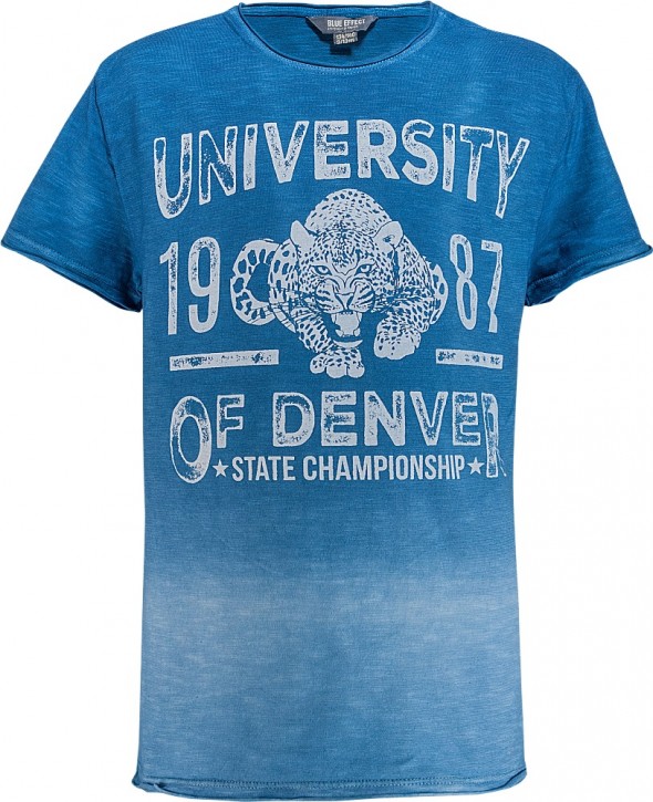 Blue Effect Jungen T-Shirt UNIVERSITY OF DENVER blau farbverlauf Blue Effect Jungen T-Shirt UNIVERSITY OF DENVER blau farbverlauf