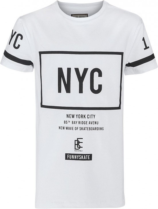 Blue Effect Jungen T-Shirt NYC weiß Blue Effect Jungen T-Shirt NYC weiß