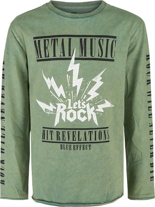 Blue Effect Jungen Langarm-Shirt/Longsleeve METAL MUSIC smoke green Blue Effect Jungen Langarm-Shirt/Longsleeve METAL MUSIC smoke green