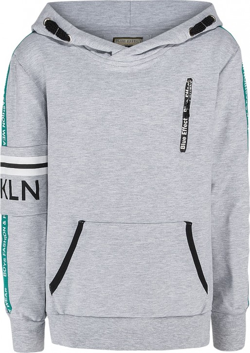 Blue Effect Jungen Kapuzen-Sweat-Shirt/Hoodie BRKLYN hellgrau melange Blue Effect Jungen Kapuzen-Sweat-Shirt/Hoodie BRKLYN hellgrau melange