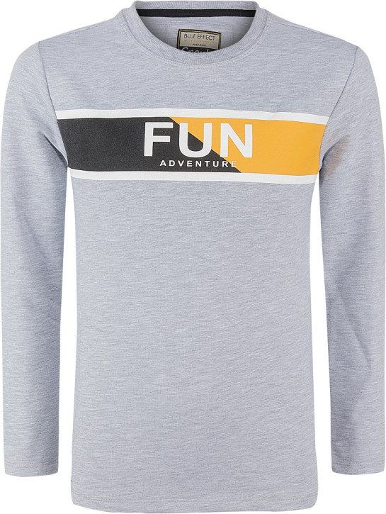 Blue Effect Jungen Langarmshirt/Longsleeve FUN hellgrau melange Blue Effect Jungen Langarmshirt/Longsleeve FUN hellgrau melange