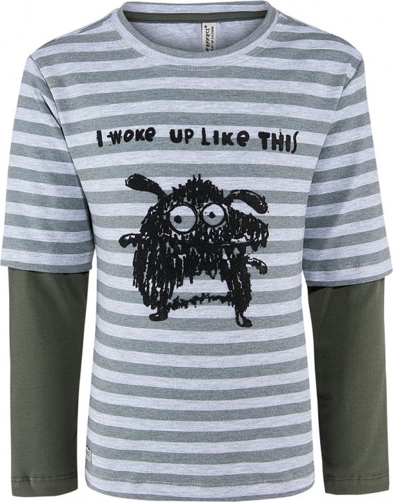 Blue Effect Jungen Langarm-Shirt/Longsleeve MONSTER khaki grau Blue Effect Jungen Langarm-Shirt/Longsleeve MONSTER khaki grau