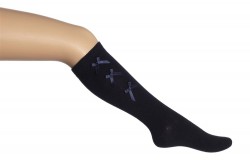 Bonnie Doon Kniestrümpfe SATIN RIBBON navy mit Schleife Bonnie Doon Kniestrümpfe SATIN RIBBON navy mit Schleife