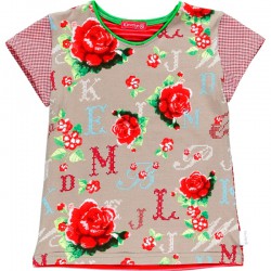 Kiezel-tje T-Shirt Blumen rot/pink Kiezel-tje T-Shirt Blumen rot/pink