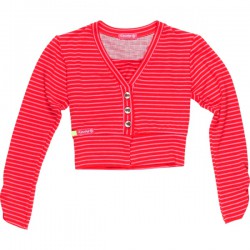 Kiezel-tje Cardigan/Bolero Streifen rot/pink Kiezel-tje Cardigan/Bolero Streifen rot/pink