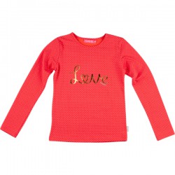Kiezel-tje Langarm-Shirt/Longsleeve Love dot orange Kiezel-tje Langarm-Shirt/Longsleeve Love dot orange