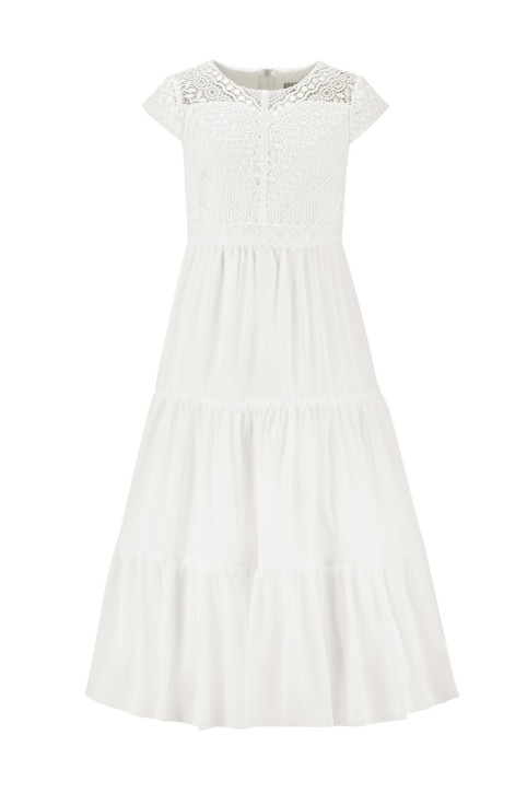 Happy girls Kommunionkleid festives Kleid lang ecru