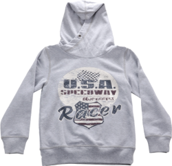 Blue Effect Kapuzen-Sweat-Shirt USA grau melange Blue Effect Kapuzen-Sweat-Shirt USA grau melange