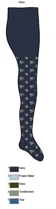 Bonnie Doon Strumpfhose NIGHT FLOWERS navy Bonnie Doon Strumpfhose NIGHT FLOWERS navy