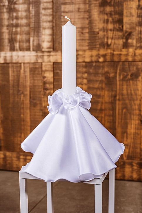 Emmerling Kommunion Accessoires Kerzenrock Tropfschutz Satin ivory