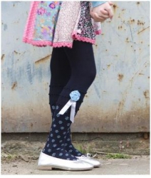 Bonnie Doon Strumpfhose "Shiny Rosette" navy Bonnie Doon Strumpfhose "Shiny Rosette" navy