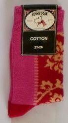 Bonnie Doon Socken "Ornamental Patch" rot