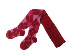 Bonnie Doon Strumpfhose ARGYLE/RAUTE rot-pink-rosa Bonnie Doon Strumpfhose ARGYLE/RAUTE rot-pink-rosa