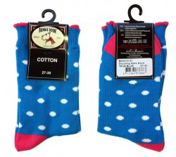 Bonnie Doon Socken Dazzling Dots blau/weiß/pink