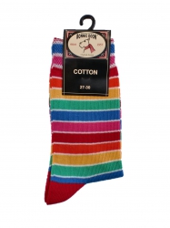Bonnie Doon Full Color Socken Streifen rot Bonnie Doon Full Color Socken Streifen rot