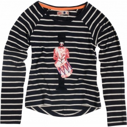 CKS Langarm-Shirt/Longsleeve Alzira Streifen navy CKS Langarm-Shirt/Longsleeve Alzira Streifen navy