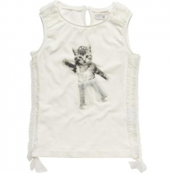 CKS Top / Shirt PLIE Katzen-Print cloud dancer CKS Top / Shirt PLIE Katzen-Print cloud dancer