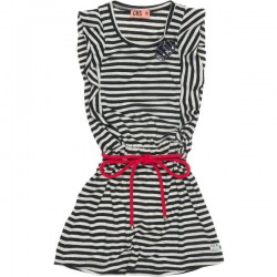 CKS Kleid DAIKI Streifen schwarz CKS Kleid DAIKI Streifen schwarz