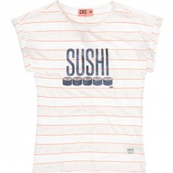 CKS T-Shirt HIKARI Streifen fluo CKS T-Shirt HIKARI Streifen fluo