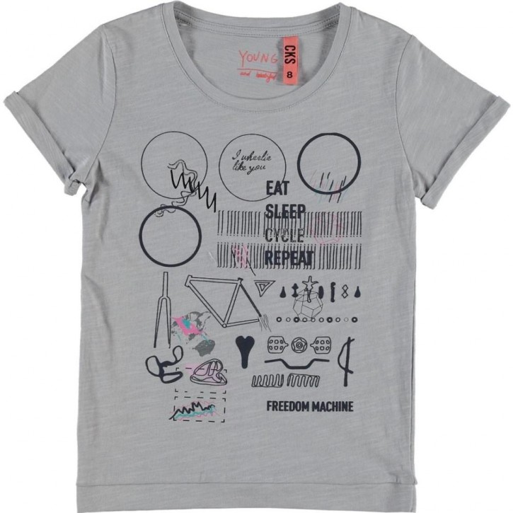 CKS T-Shirt HALLAL grey grip CKS T-Shirt HALLAL grey grip