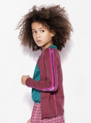 CKS feinstrick-Jacke/Cardigan KREPI pink col block CKS feinstrick-Jacke/Cardigan KREPI pink col block
