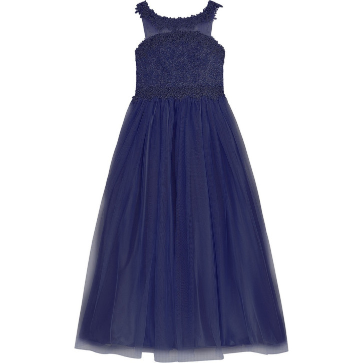 DANAMADE festives Kleid DROSANA lang navy