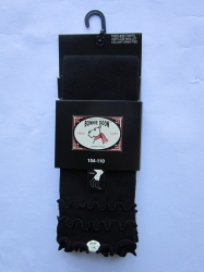 Bonnie Doon Capri-Legging Frou Frou mit Wellensaum schwarz