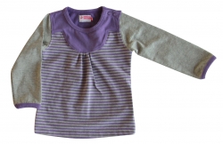Ducky Beau Langarmshirt/Longsleeve purple/grey-melange