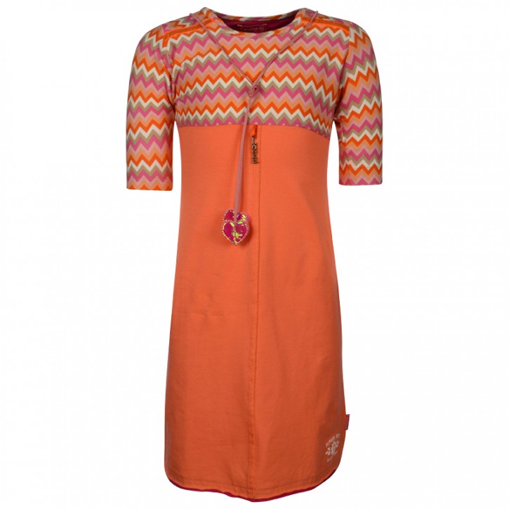 Kiezel-tje halbarm-Kleid zickzack pink Kiezel-tje halbarm-Kleid zickzack pink