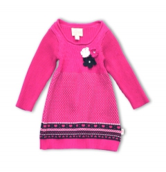 Pezzo D´oro Strick-Kleid pink pattern Pezzo D´oro Strick-Kleid pink pattern